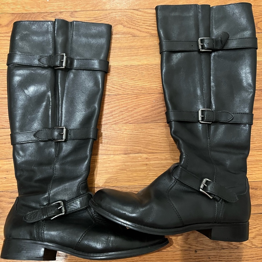 Umberto Raffini Black Leather Boots